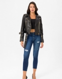 Ruby Biker Leather Jacket - image 5 of 6 in carousel